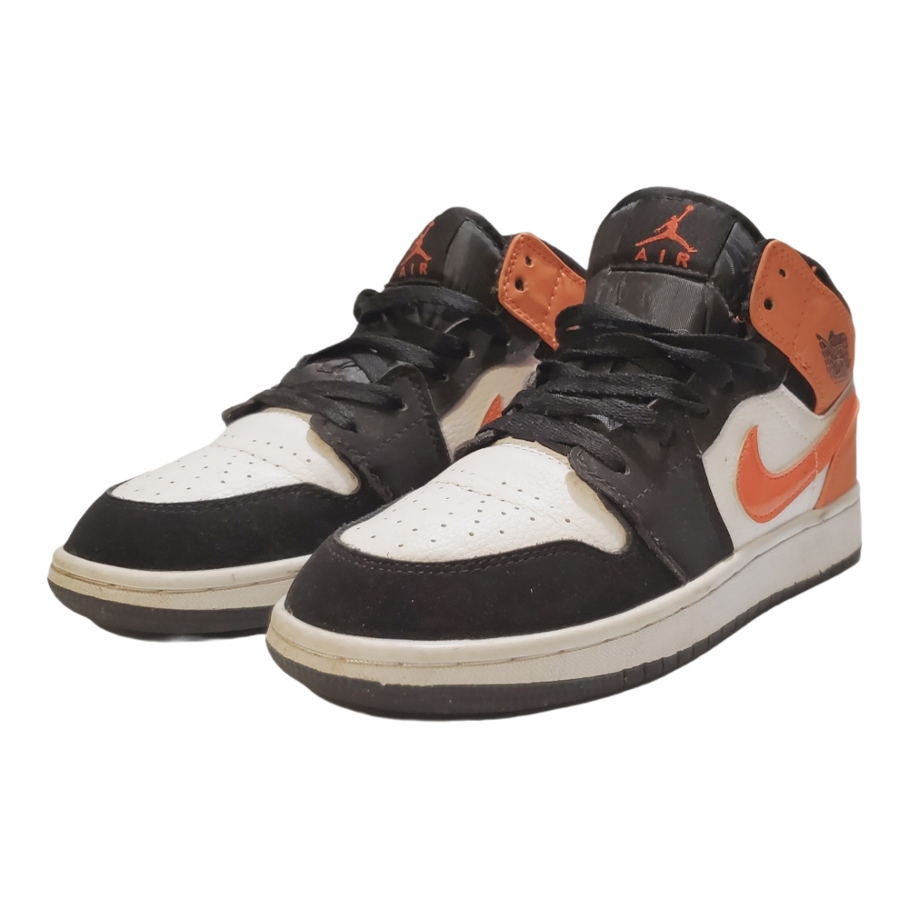 Air Jordan 1 Mid GS 2019 Shattered Backboard Orange Black Size 6.5Y